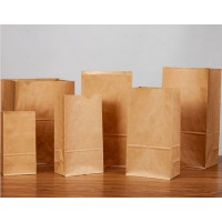 Square bottm paper bags (without handles)